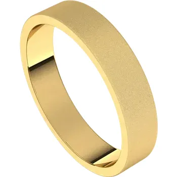 14k Yellow Gold Standard Flat Band