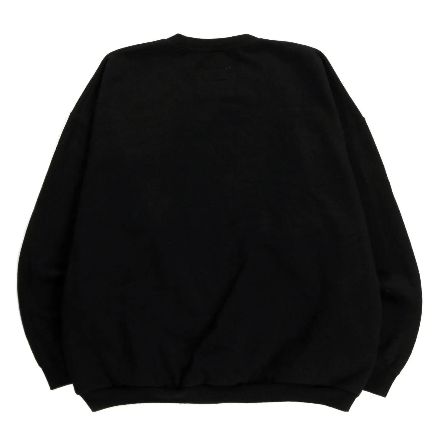 4SDESIGNS RECYCLED SIZE TAG ECO CREWNECK BLACK OVERDYE - XL(B)