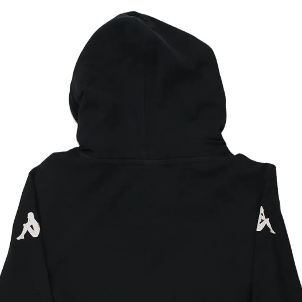 Age 10 Kappa Hoodie - Medium Black Cotton Blend