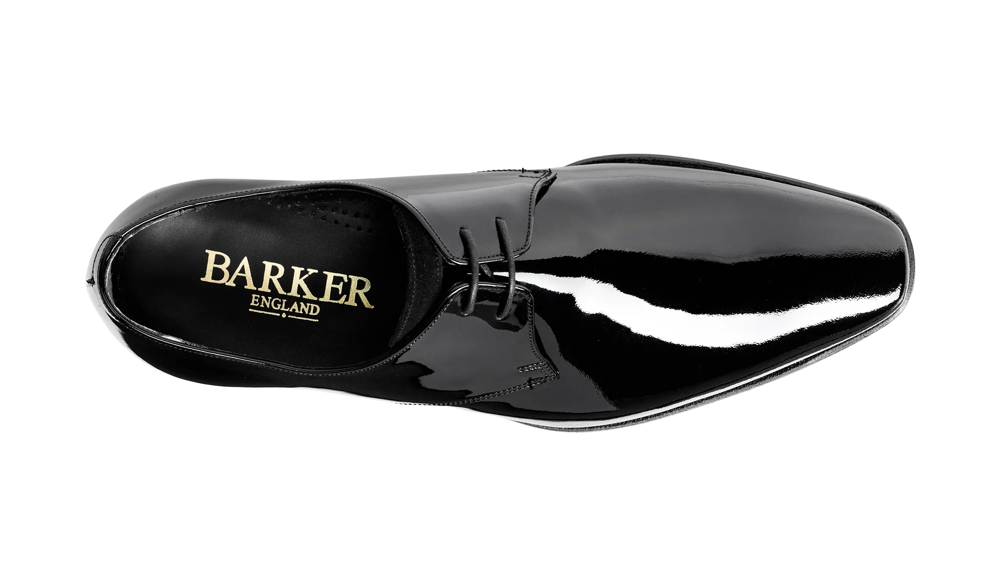 Barker Goldington Elegant Dress Derby -Black Patent/Suede