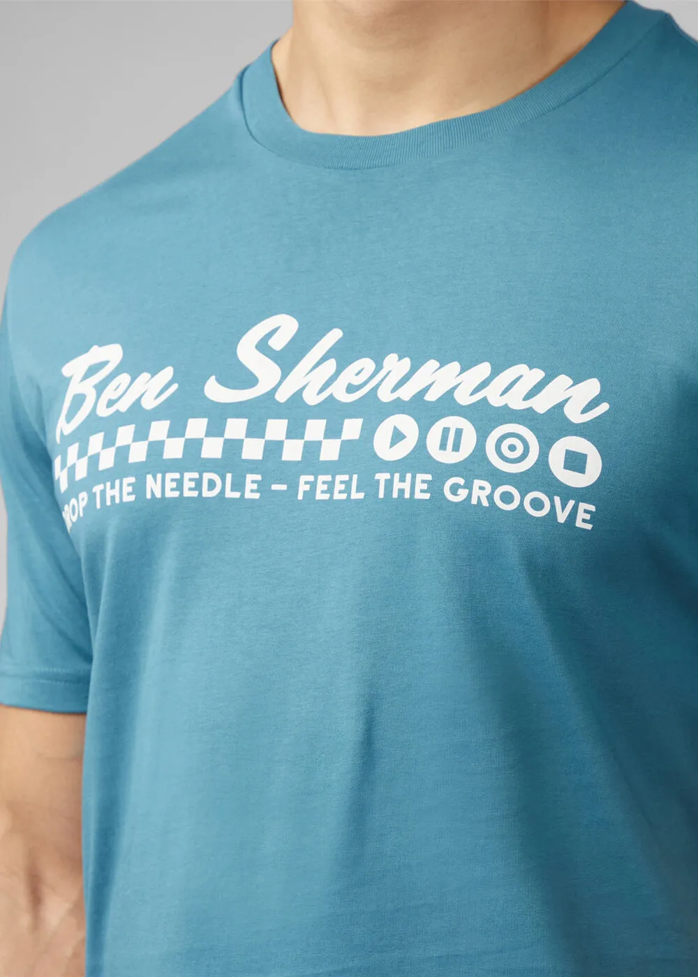 Ben Sherman Feel The Groove T-Shirt Teal