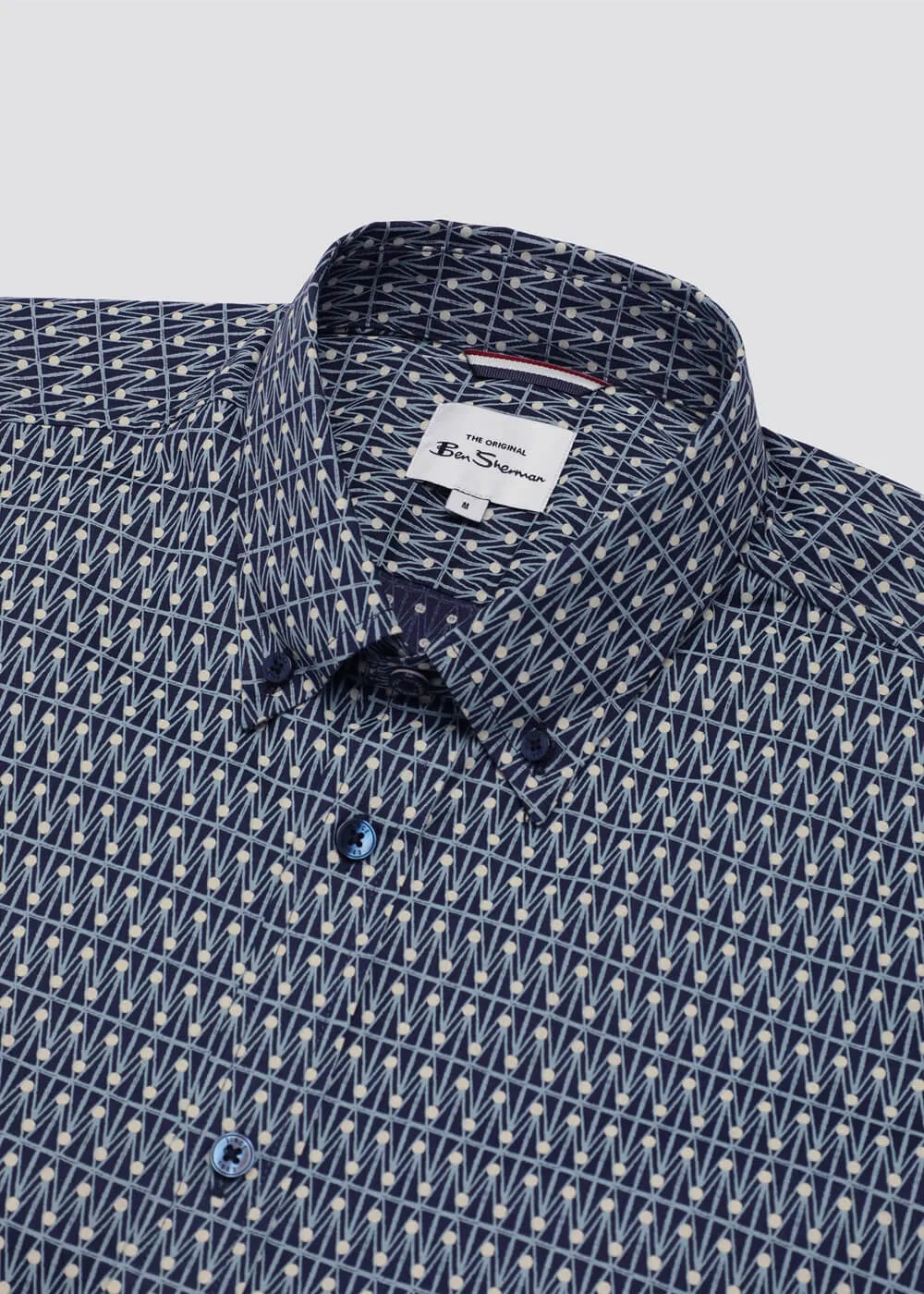 Ben Sherman Geo Spot Shirt Petrol