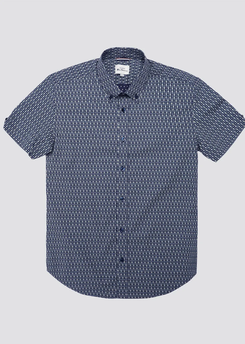 Ben Sherman Geo Spot Shirt Petrol