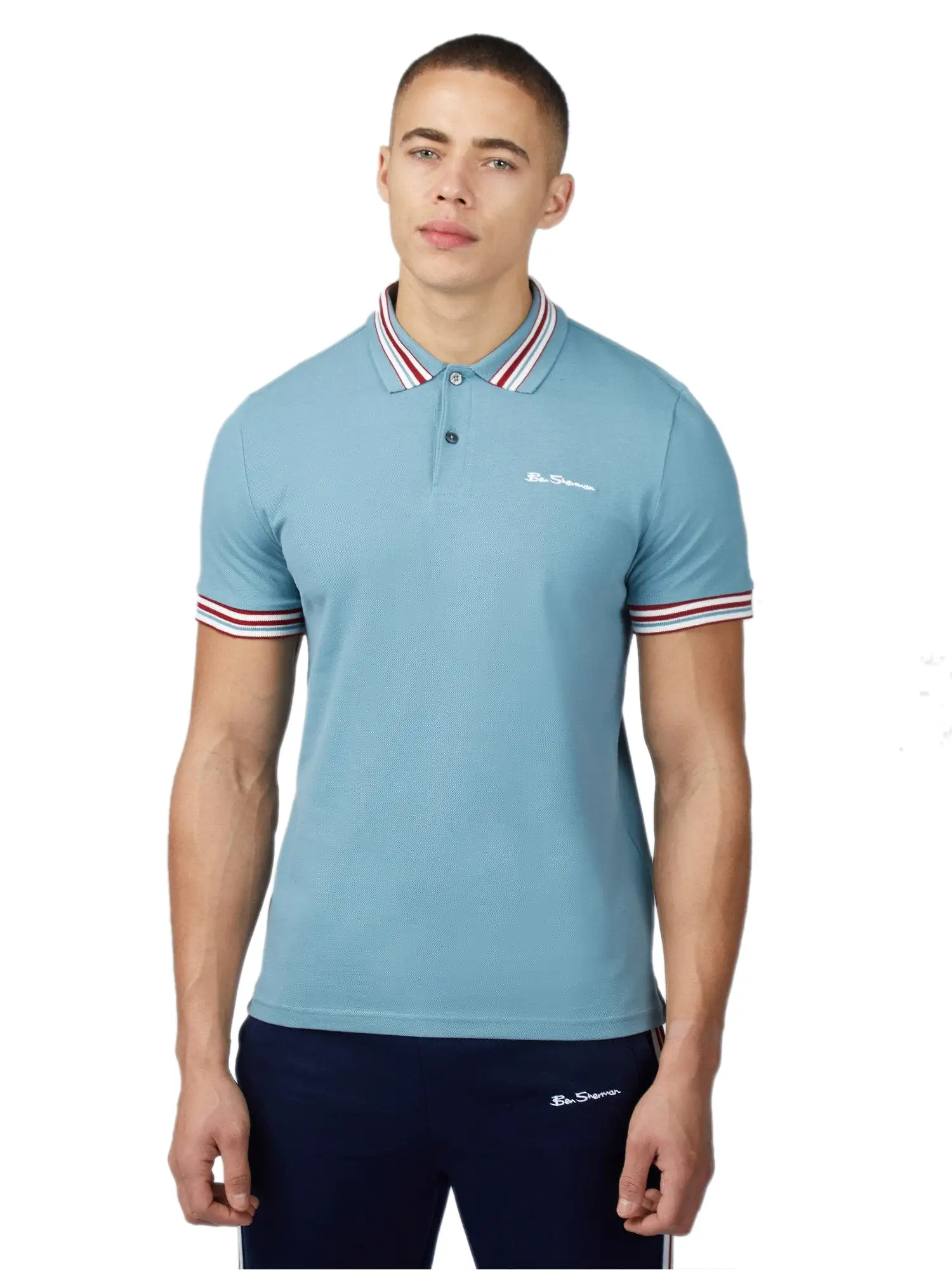 Ben Sherman Mens 'House Collar' Pique Polo Shirt