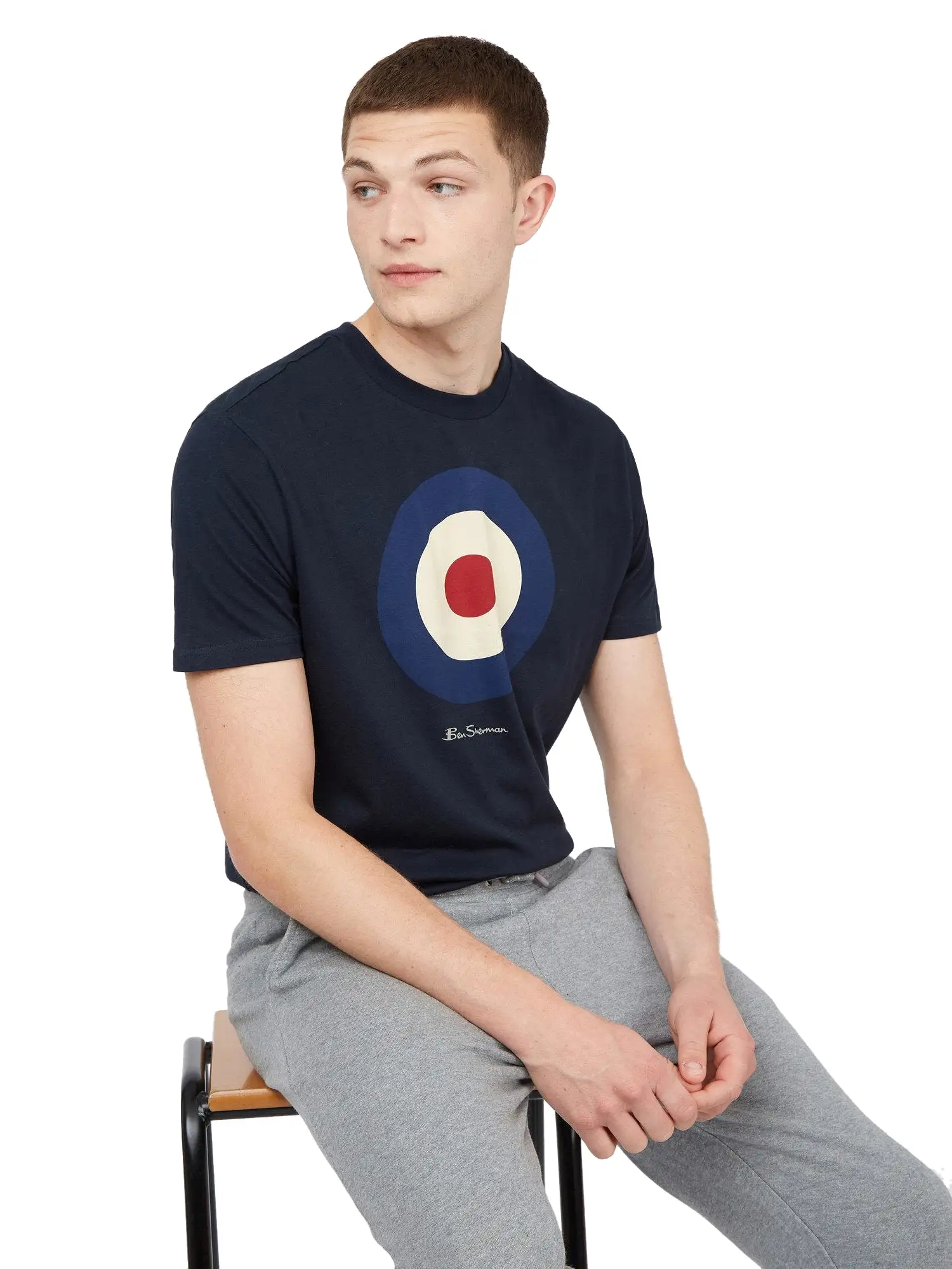 Ben Sherman Mens Signature Target T-Shirt - Short Sleeved