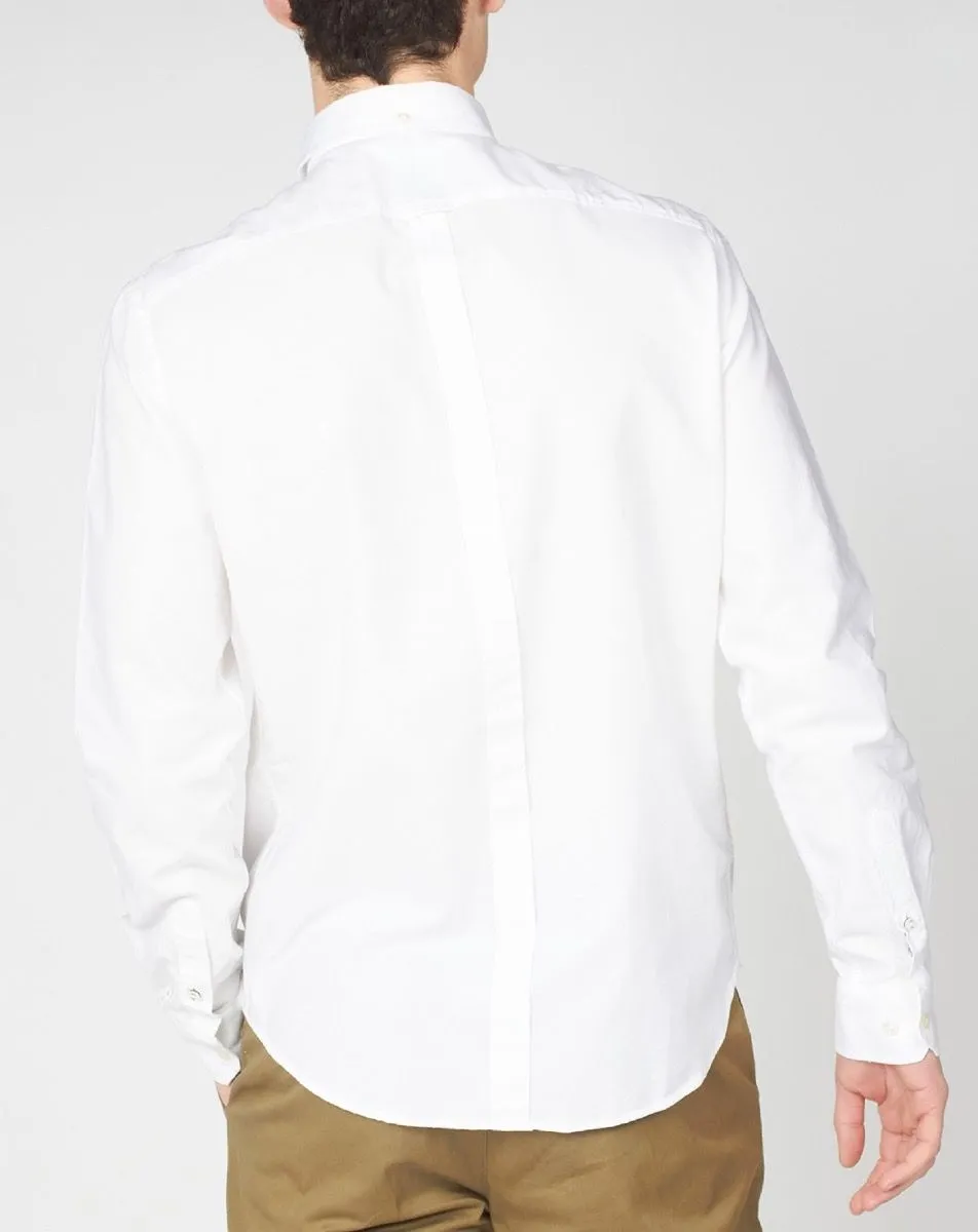 Ben Sherman Organic Oxford Long Sleeve Shirt White