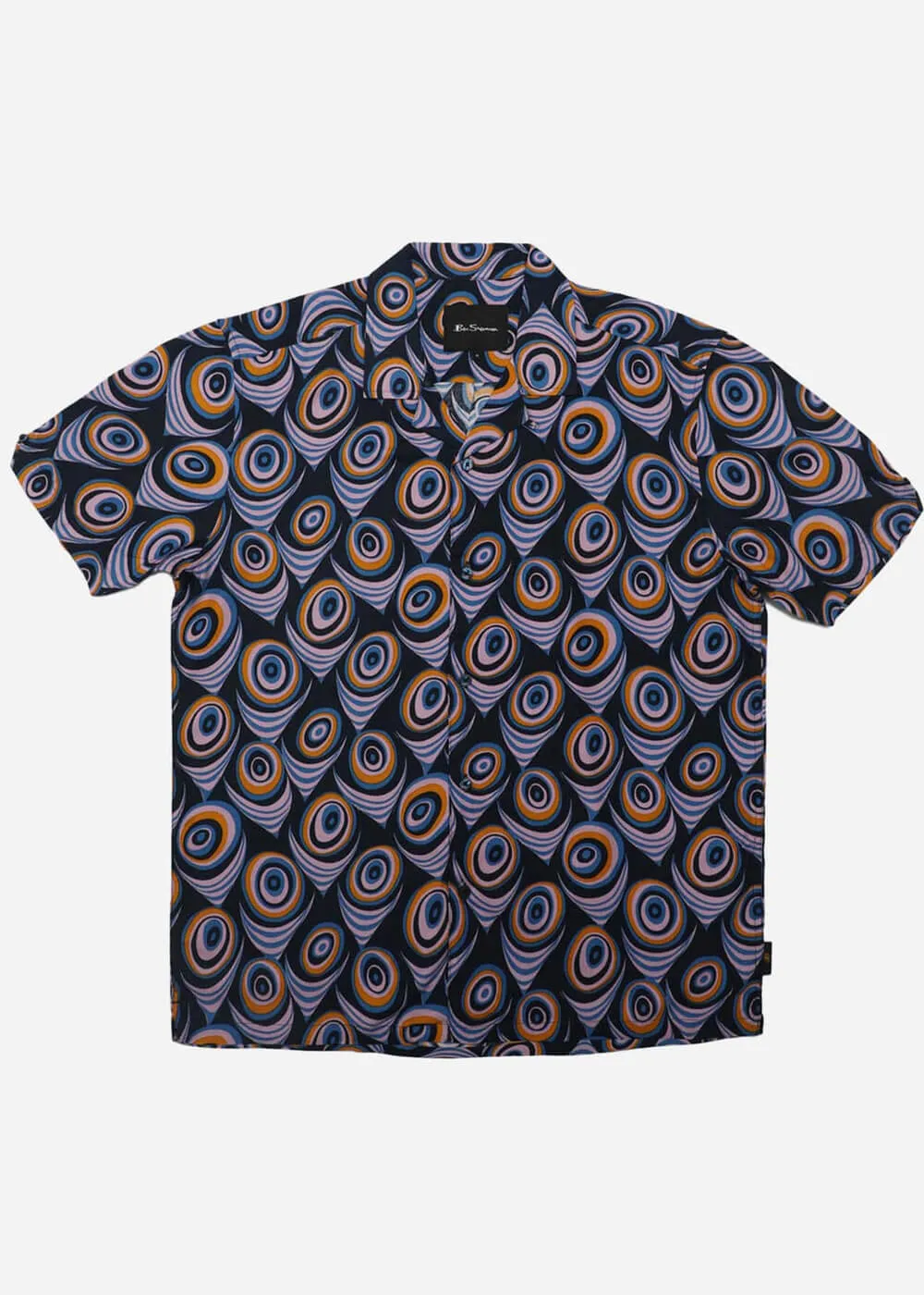 Ben Sherman Psychadelic Shirt Violet