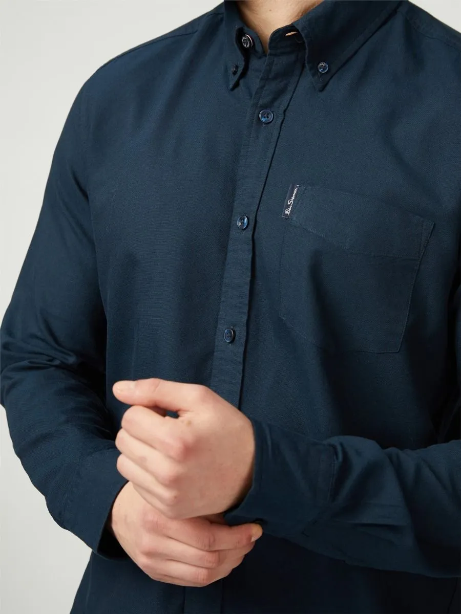 Ben Sherman Signature Long Sleeve Oxford Shirt Dark Navy