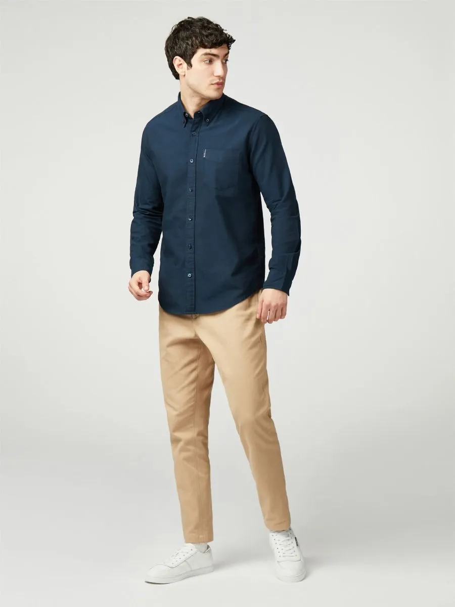 Ben Sherman Signature Long Sleeve Oxford Shirt Dark Navy