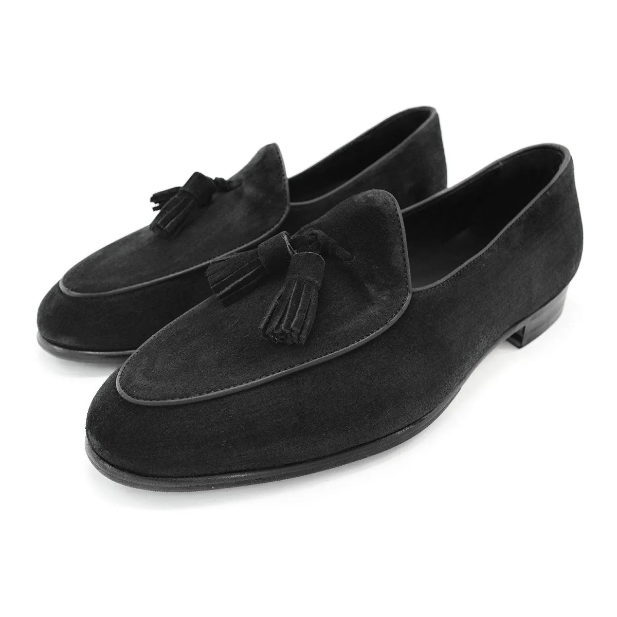 Berwick 1707 Tassel Belgian Loafer (4951)- Florence Black