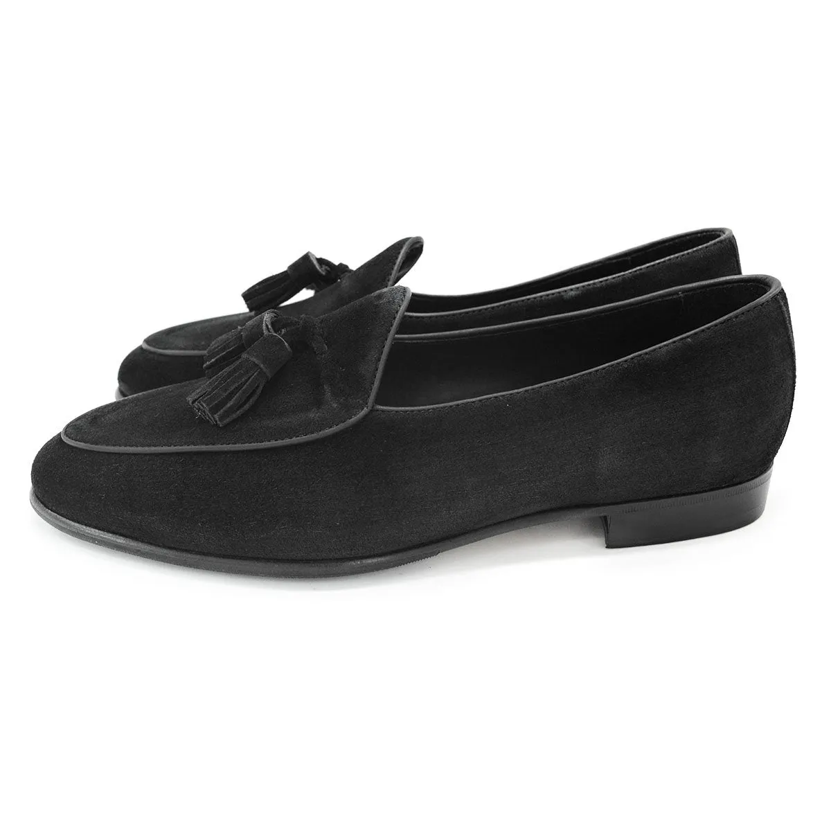 Berwick 1707 Tassel Belgian Loafer (4951)- Florence Black