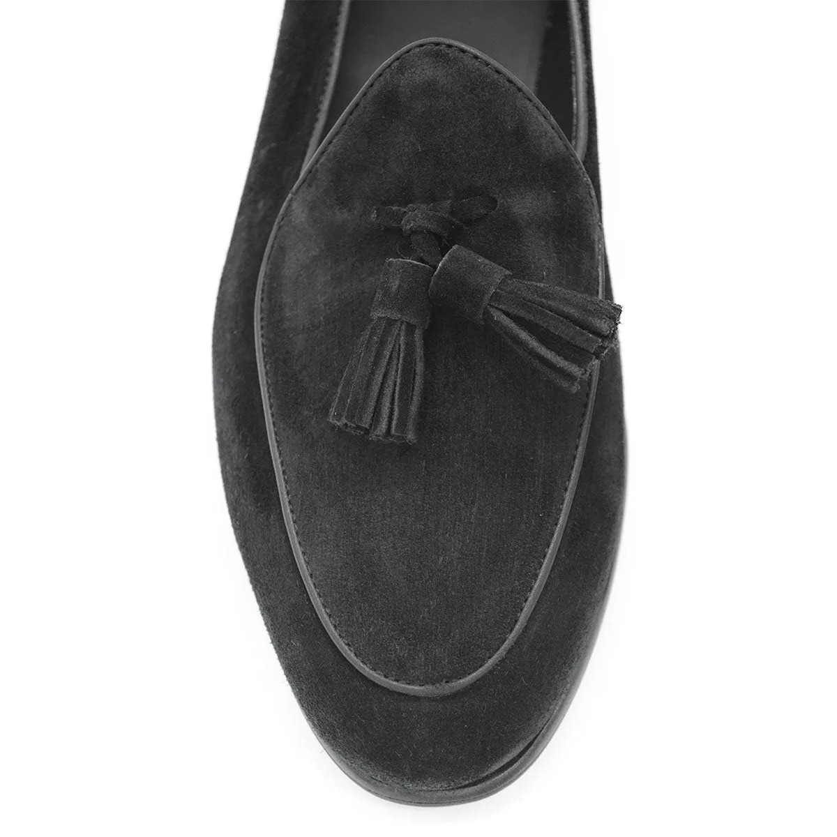 Berwick 1707 Tassel Belgian Loafer (4951)- Florence Black