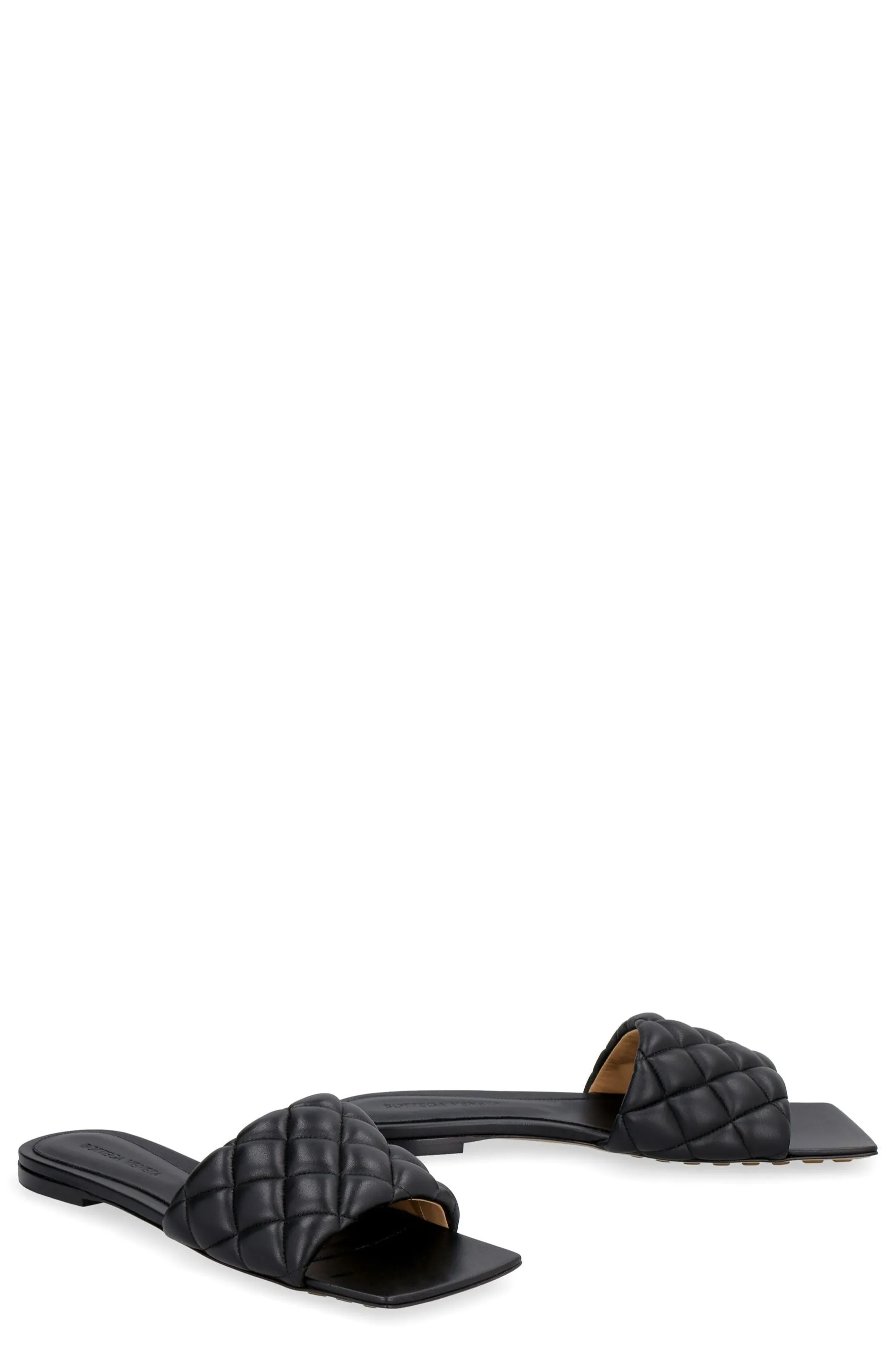 Bottega Veneta Matelassé Flat Sandals