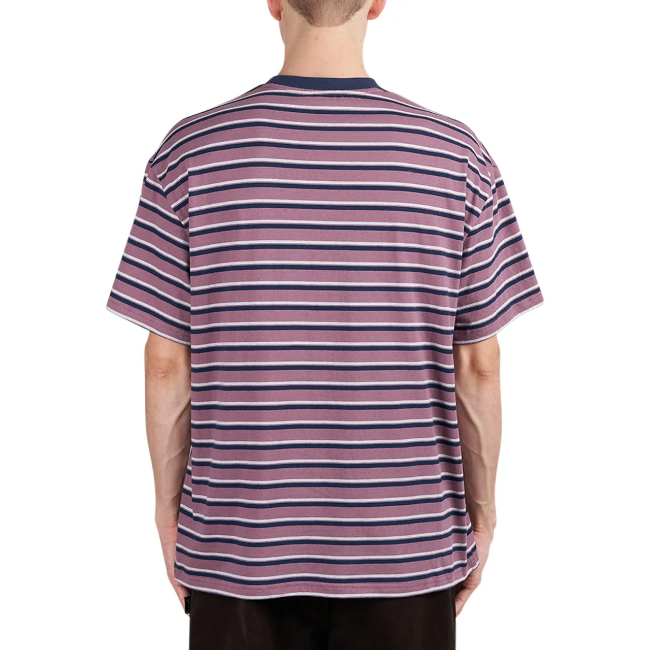 Brain Dead 94 Striped T-Shirt (Rose / Multi)