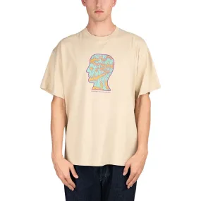 Brain Dead Split Planes T-Shirt (Beige / Turquoise)