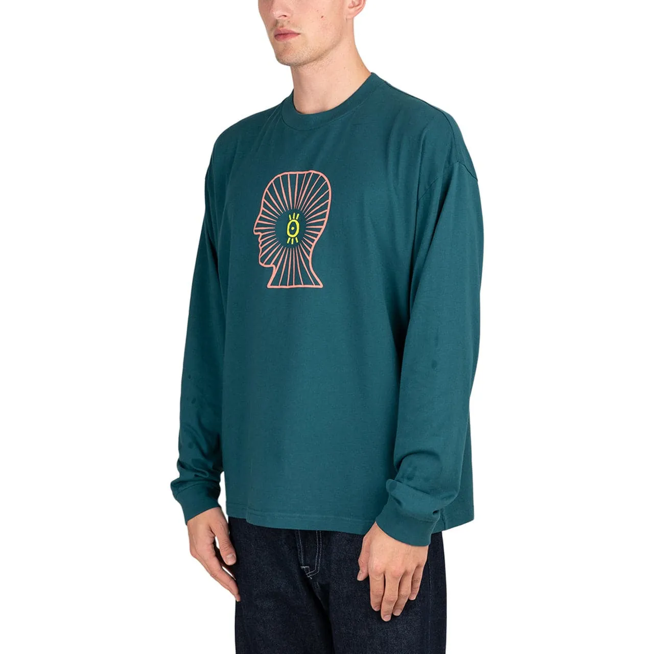 Brain Dead Visions Club Long Sleeve (Turquoise)