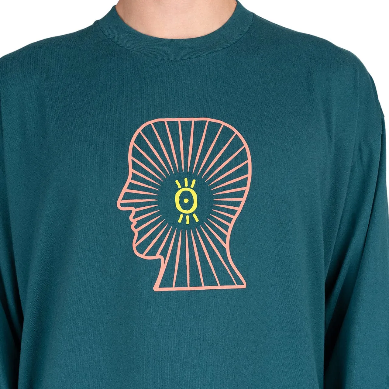 Brain Dead Visions Club Long Sleeve (Turquoise)