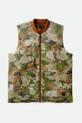 Brixton Builders Abraham Vest - Leaf Camo/Golden Brown