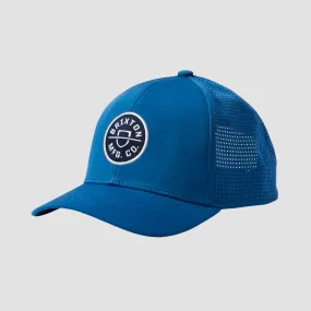 Brixton Crest X NetPlus MP Snapback Cap Pacific Blue