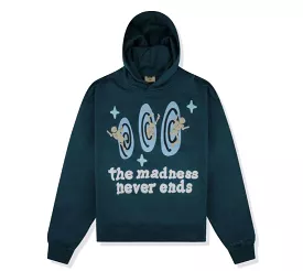 BROKEN PLANET HOODIE - THE MADNESS NEVER ENDS - SAPPHIRE