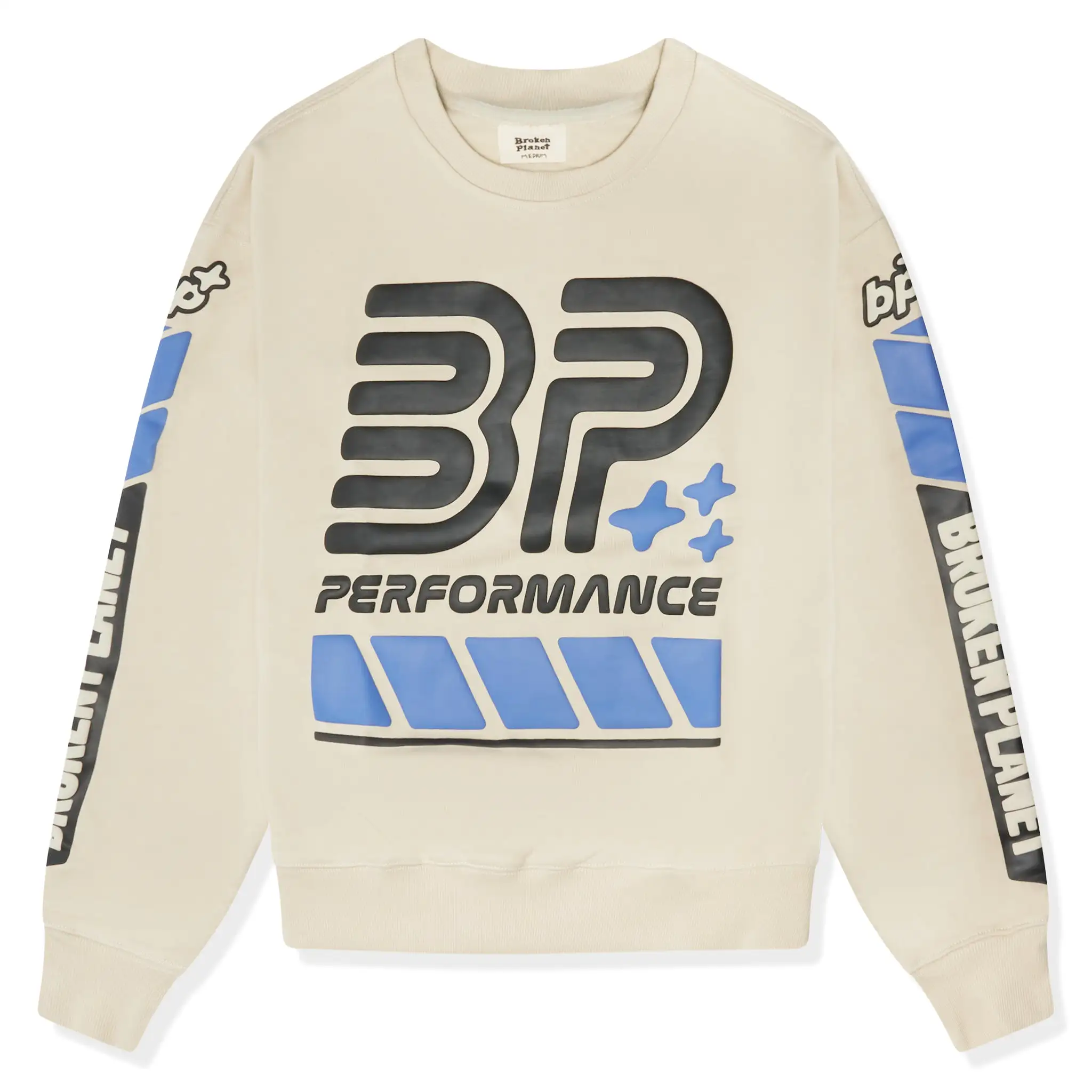 Broken Planet Performance Bone White Crewneck