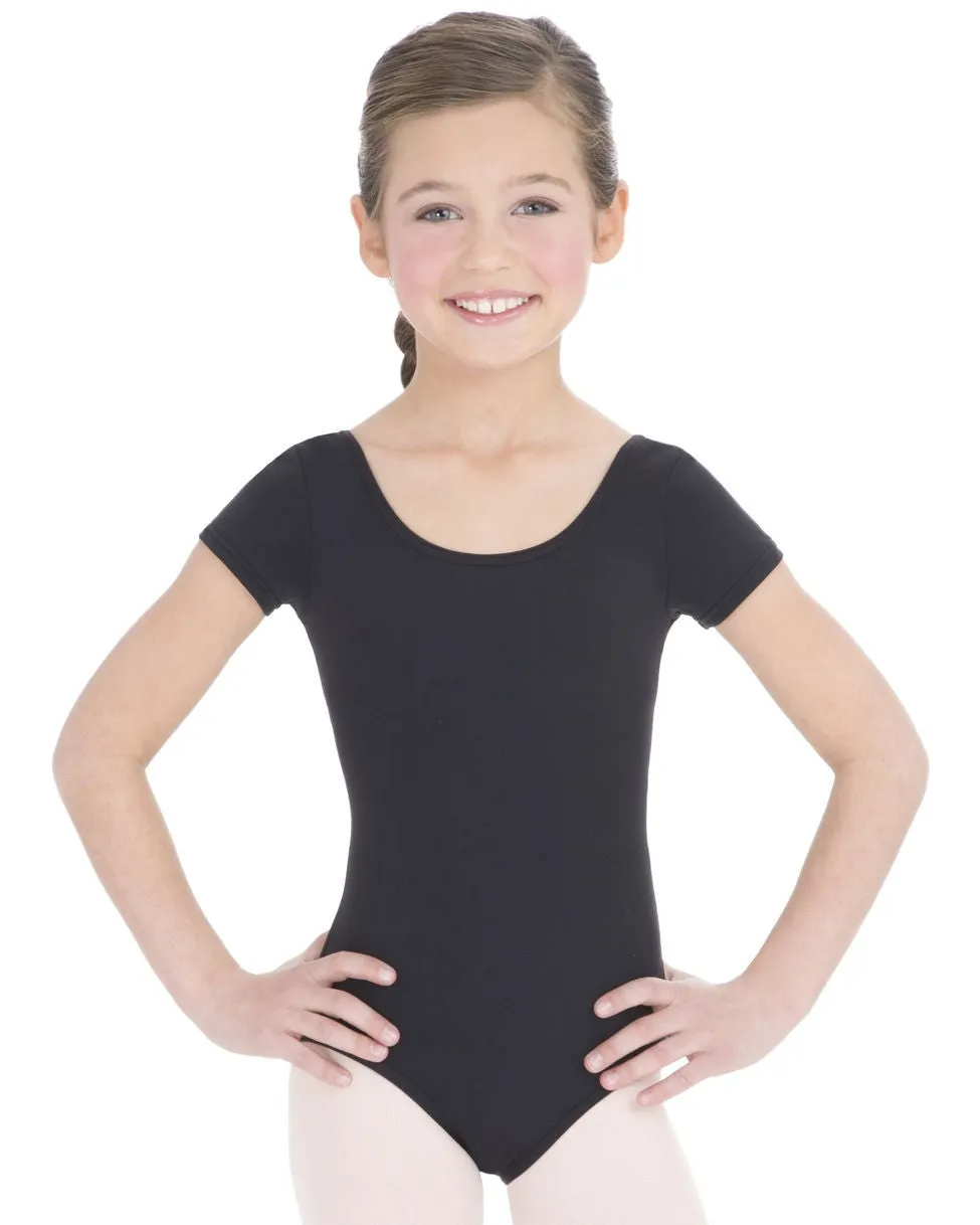 Capezio Short Sleeve Leotard in Black