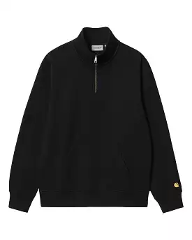 Carhartt Wip Chase Neck Zip Sweat Black Gold