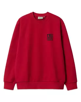 Carhartt Wip Coast state Sweat Rosso