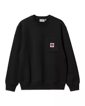 Carhartt Wip Heart Pocket Sweat Black