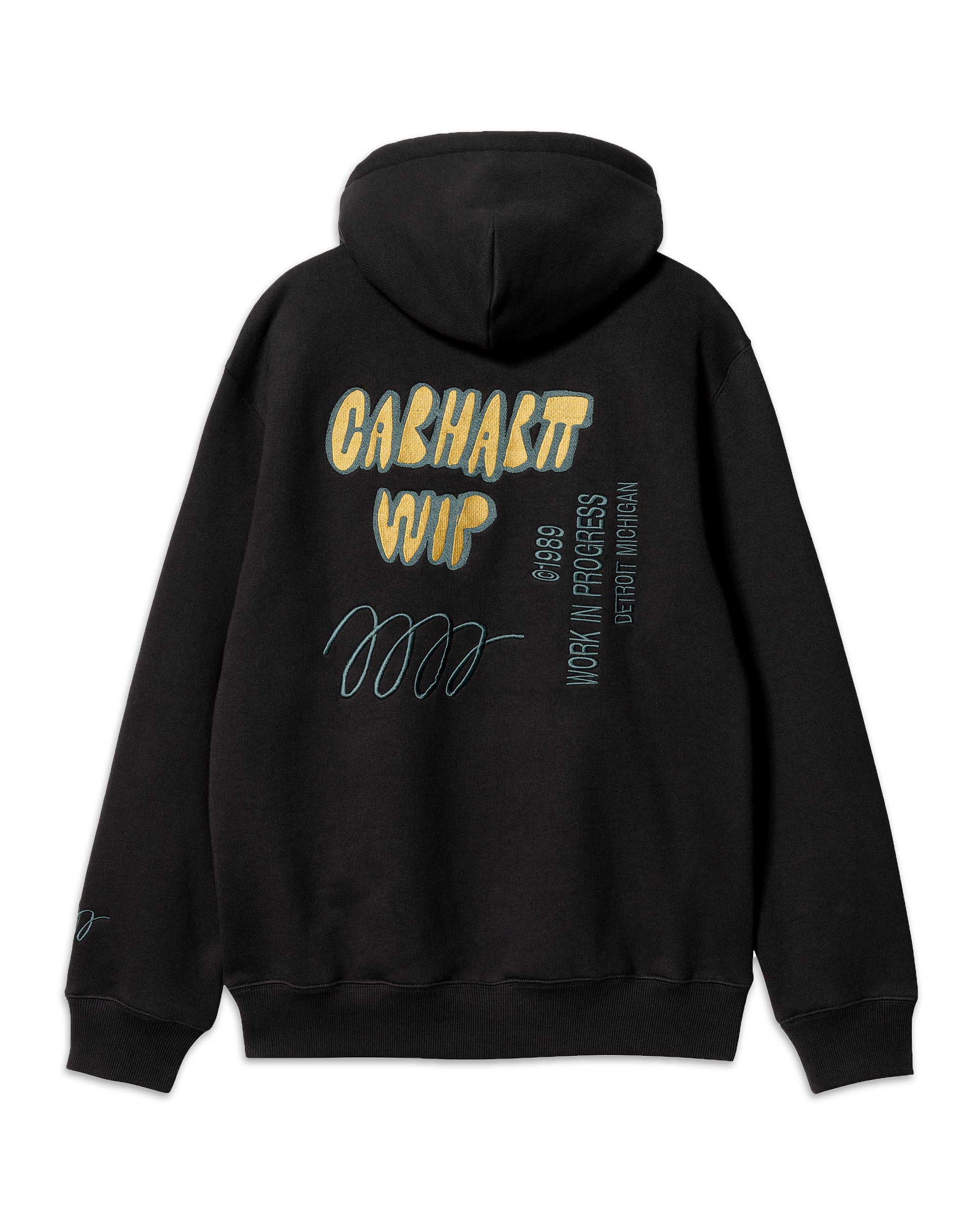 Carhartt Wip Hooded Signature Sweat Black