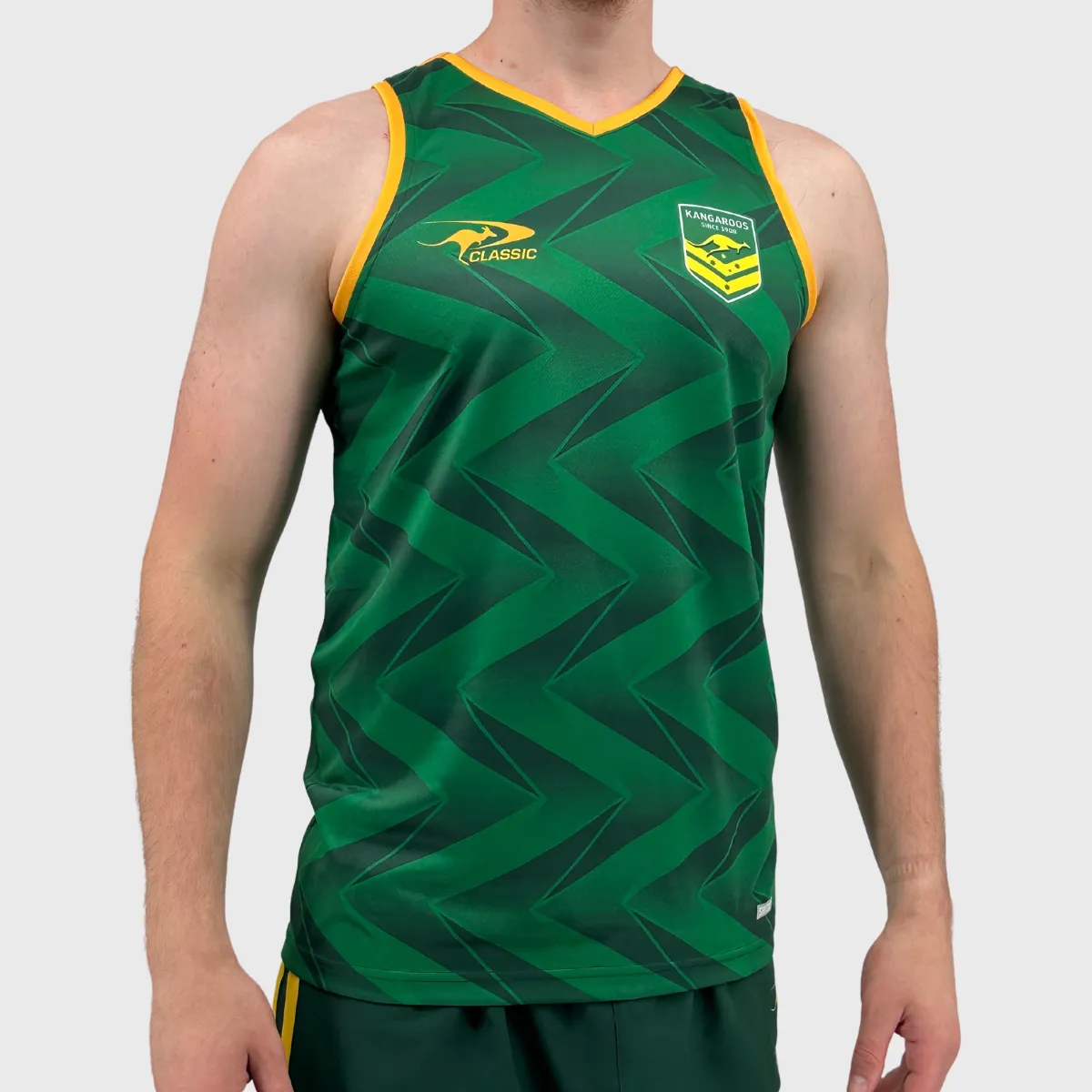 Classic Kangaroos Rugby League Pro Training Singlet