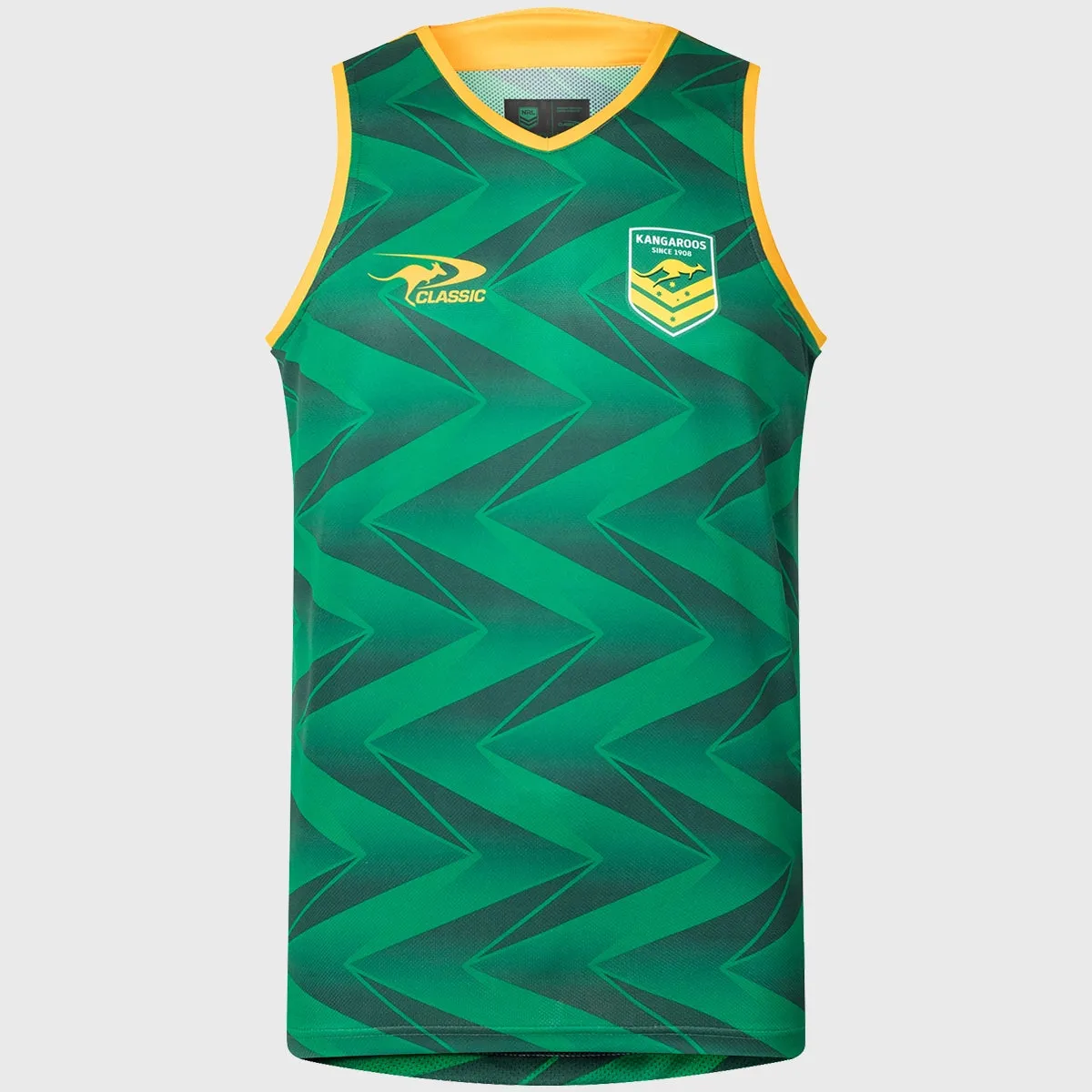 Classic Kangaroos Rugby League Pro Training Singlet