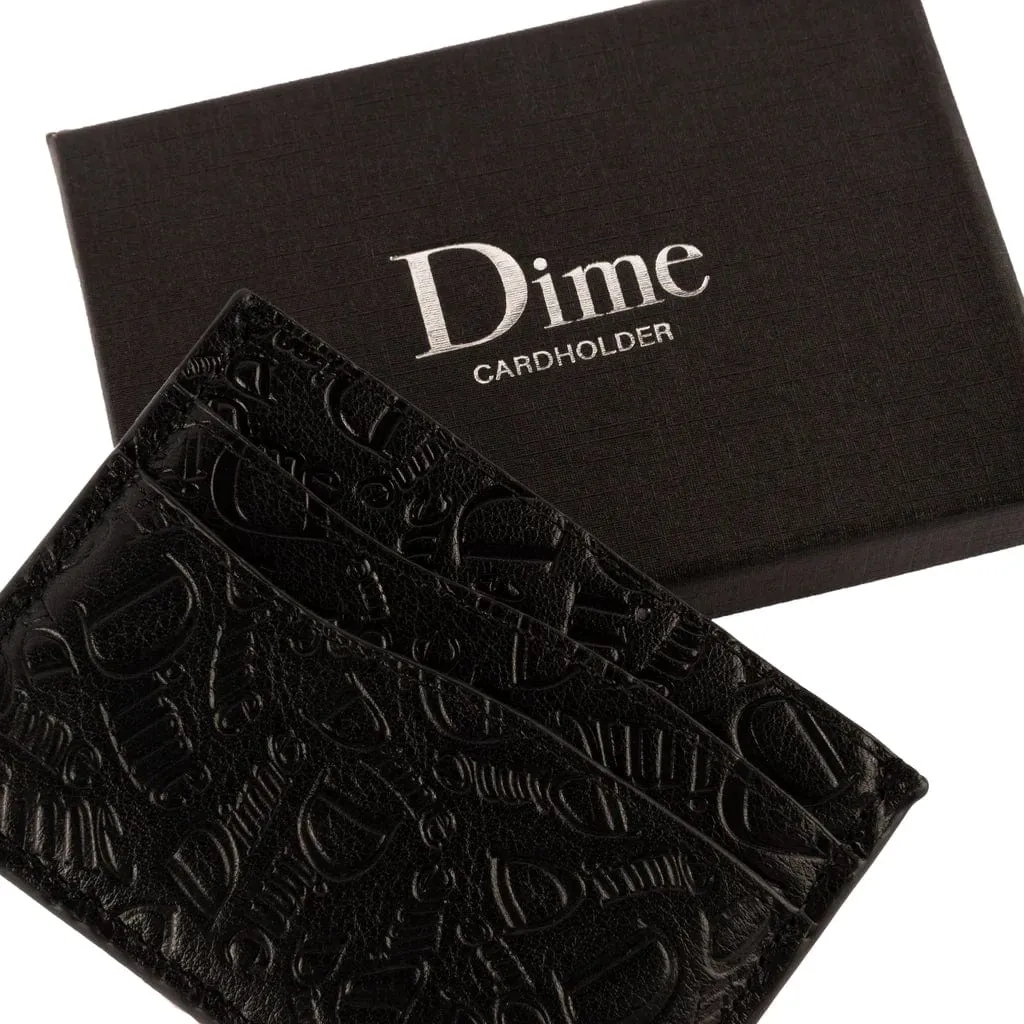 Dime MTL Haha Leather Card Holder Black