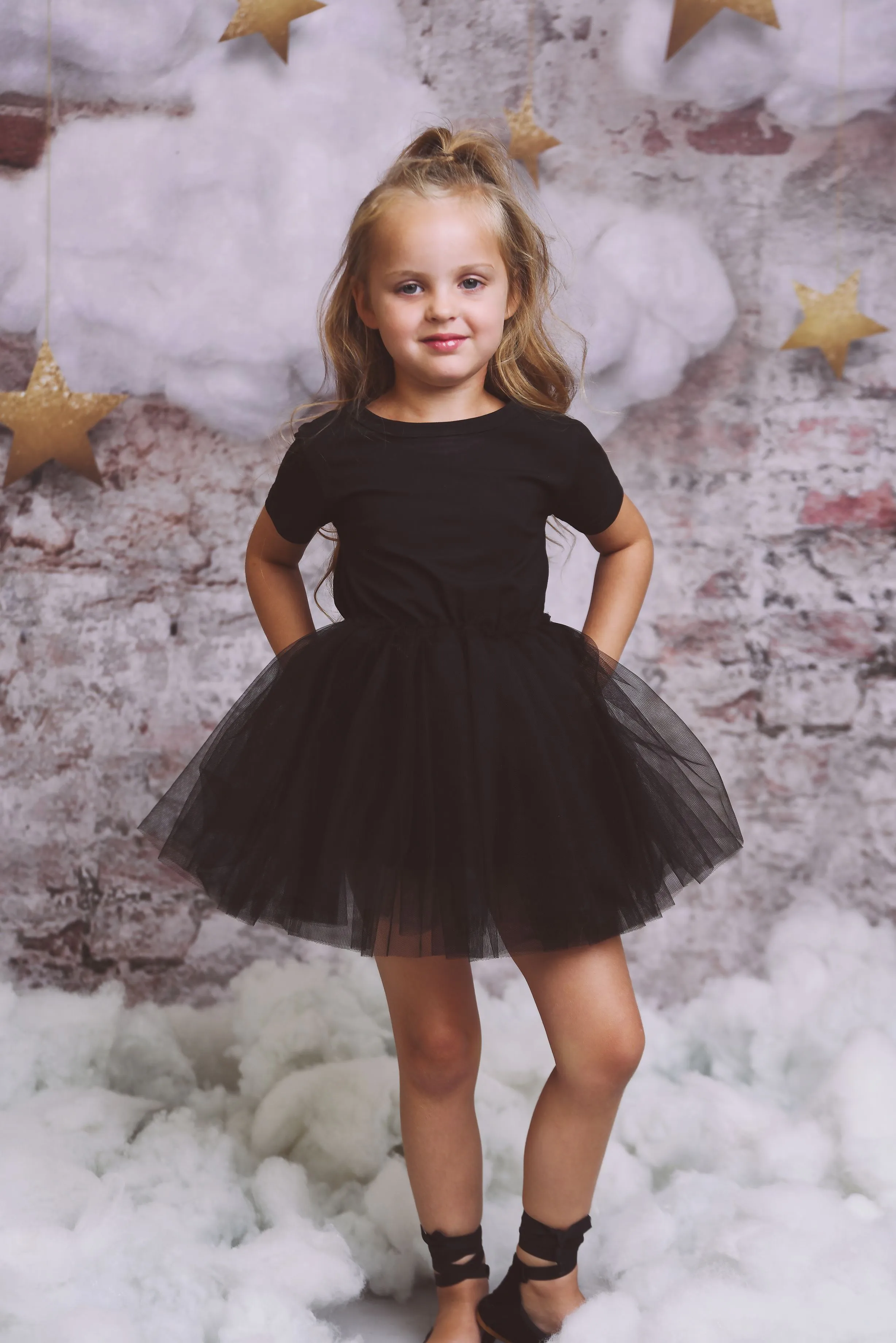 DOLLY TUTULLY T-SHIRT TUTU DRESS black