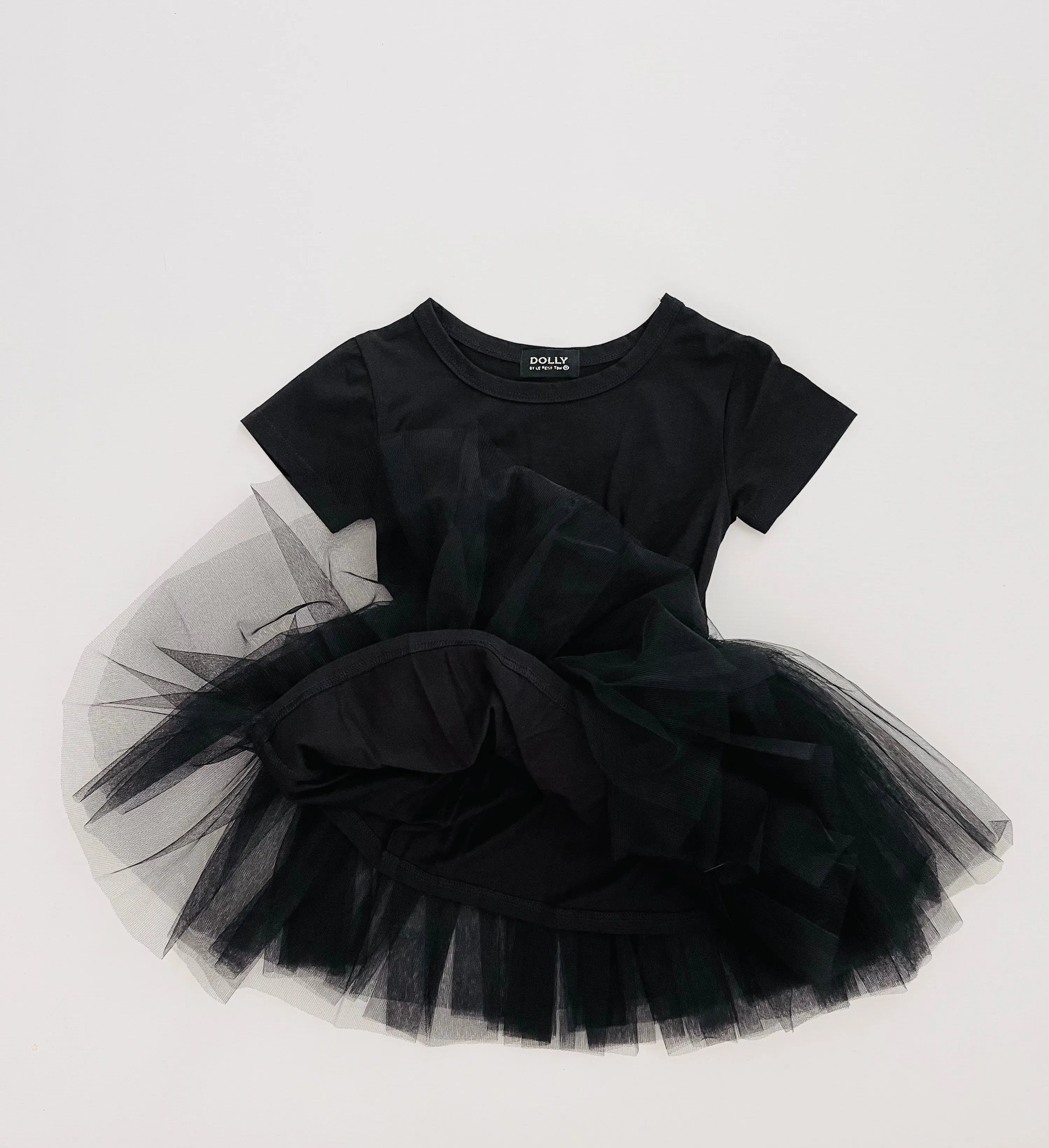 DOLLY TUTULLY T-SHIRT TUTU DRESS black