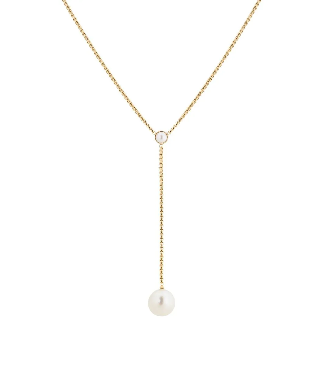 Dyrberg/Kern - Globe Y-Necklace Maxi Gold