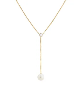 Dyrberg/Kern - Globe Y-Necklace Maxi Gold