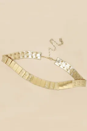 Flat Gold Bar Belt