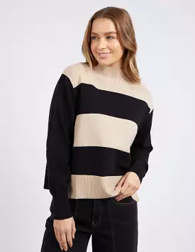 Foxwood Canterbury Knit - Tan and Black Stripe