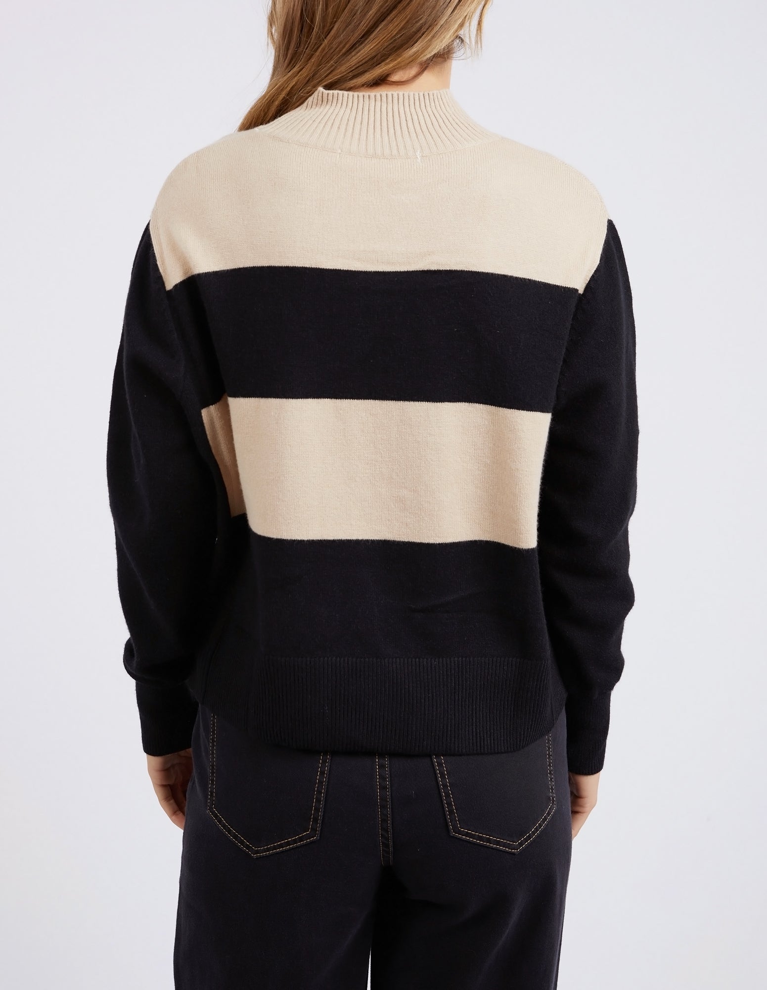 Foxwood Canterbury Knit - Tan and Black Stripe