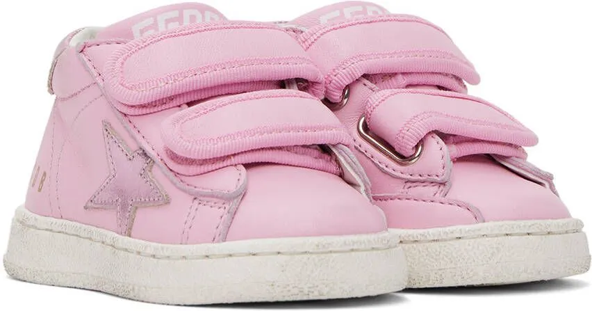 Golden Goose Baby Pink June Sneakers