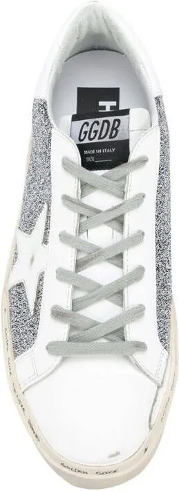 Golden Goose Hi Star glitter-embellished sneakers White