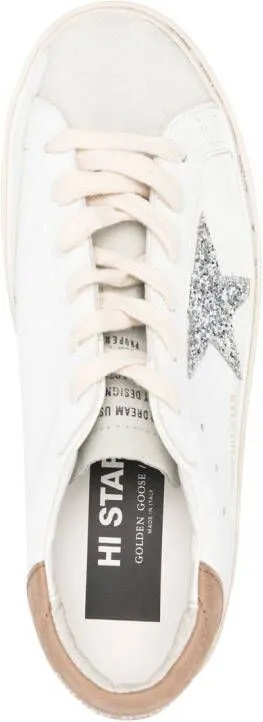 Golden Goose Hi Star lace-up sneakers White