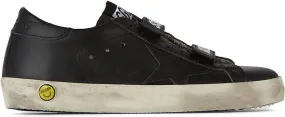 Golden Goose Kids Black Old School Velcro Sneakers