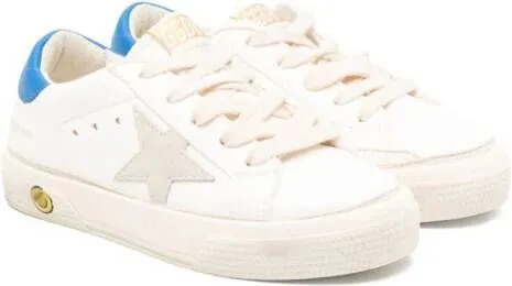 Golden Goose Kids May star-patch sneakers White