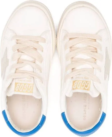 Golden Goose Kids May star-patch sneakers White