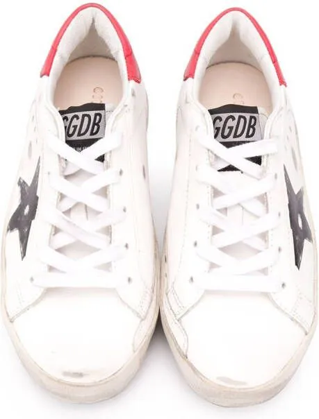 Golden Goose Kids Superstar graffiti print sneakers White