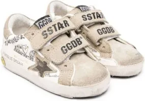 Golden Goose Kids Superstar touch-strap sneakers White