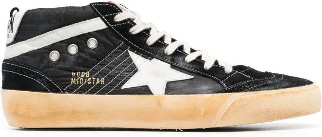 Golden Goose Mid Star lace-up sneakers Black