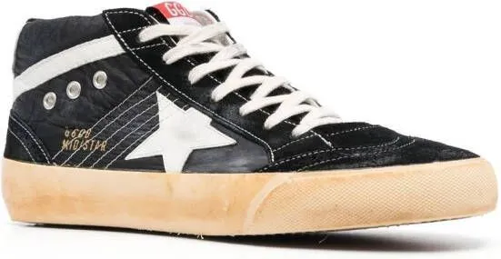 Golden Goose Mid Star lace-up sneakers Black